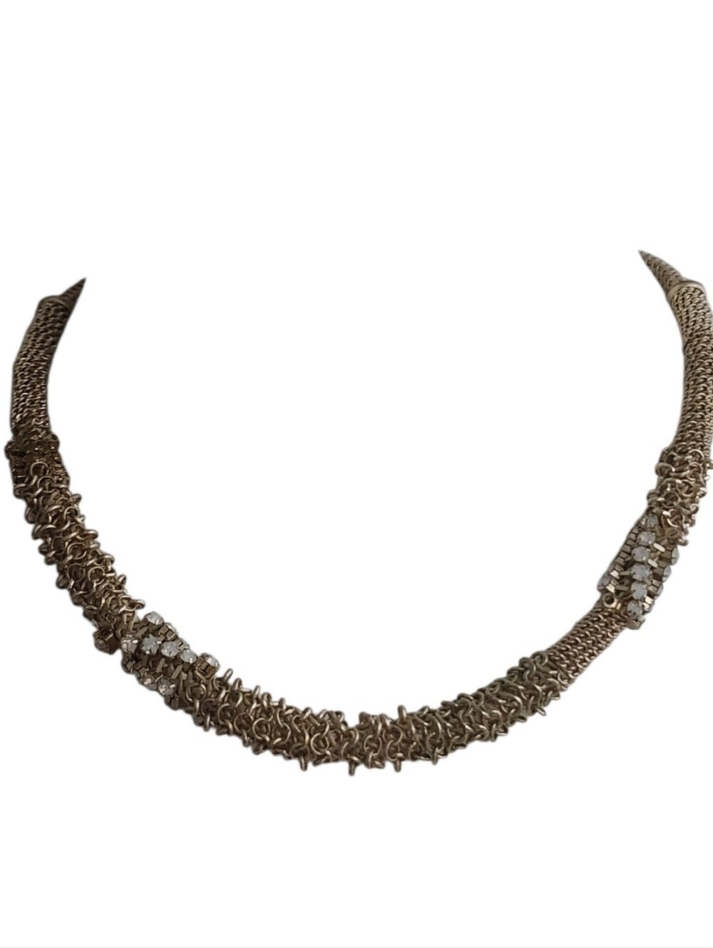 Chico's Goldtone Crystal Accent Necklace